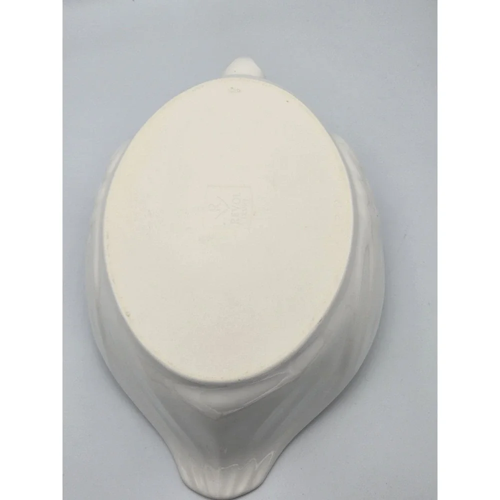 Revol‎ France Large Chicken Shaped Casserole Serving Baking Dish White P12 13.5
